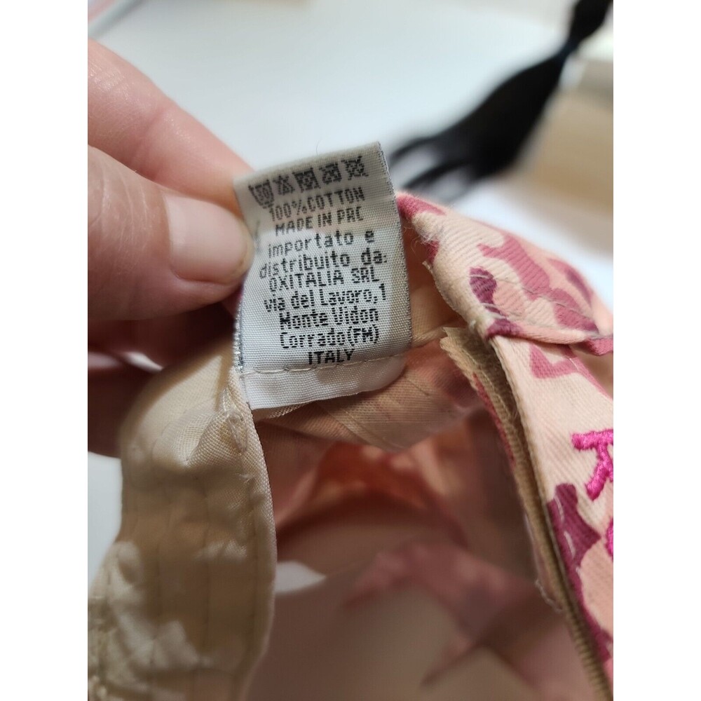 NWT Roma Italia Womens Pink Camo Hat Adjustable Baseball Cap Embroidered - Picture 11 of 11